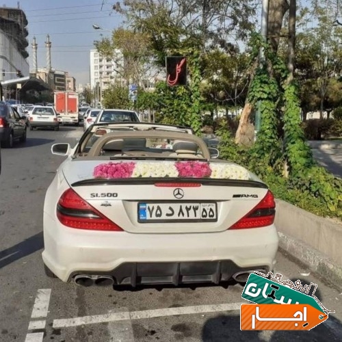 اجاره خودرو ماشین عروس ورنت با بی راننده
