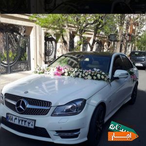 کرایه اجاره رنت ماشین عروس با گل و بدون گل