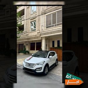 اجاره ماشین عروس سانتافه نیو همراه با راننده
