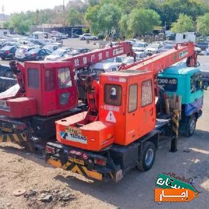 جرثقیل دکل بلند کفی سبد فقط کار 24 ساعته با شرایط ویژه
