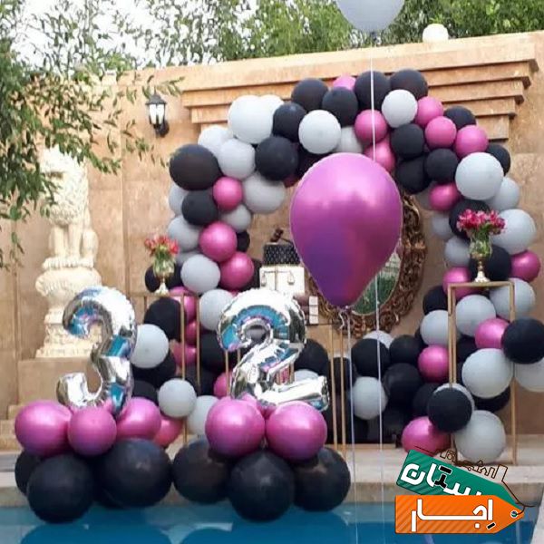 اجاره بک و میز و استند گل ارایی و بادکنک ارایی و ...