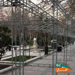 اجاره تولید فروش اسپیس فریم سازه نمایشگاهی