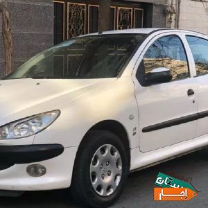 اجاره خودرو 206 سفید اجاره ای