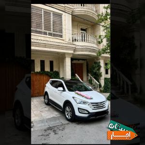 اجاره ماشین عروس سانتافه نیو همراه با راننده
