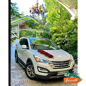 اجاره ماشین عروس سانتافه نیو همراه با راننده