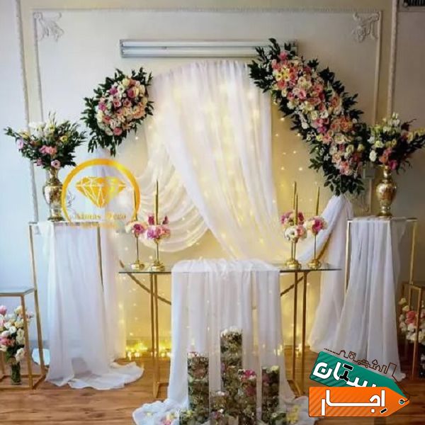 اجاره انواع میز و دکور بادکنک ارایی نامزدی تولد دکور عروسی بله برون