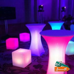 اجاره میز و صندلی های نور ( ال ای دی )