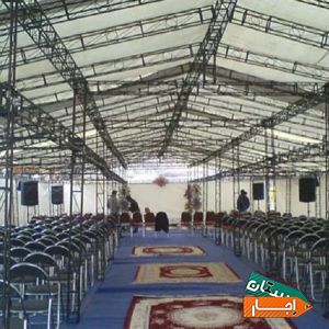 اجاره اسپیس فریم غرفه و چادر قاب بنر و سوله با بهترین شرایط