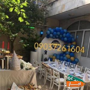 بادکنک آرایی تم تولد افتتاحیه اجاره میز بوکت عدد