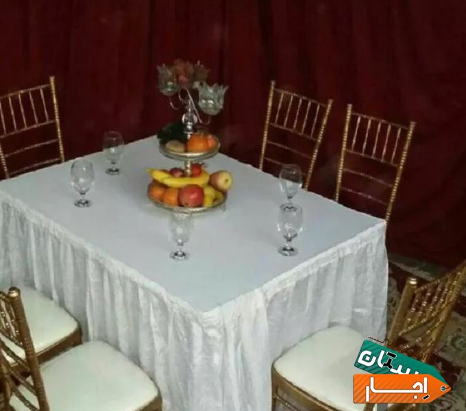 اجاره میز و صندلی‌ تاشو،شیواری بله برون ظروف کرایه