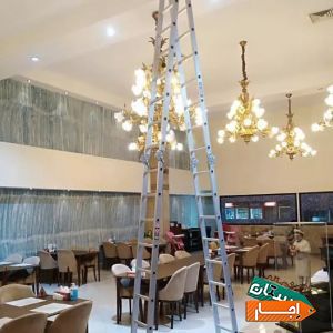 اجاره انواع نردبان مخابراتی، مفصلی، حرفه ای