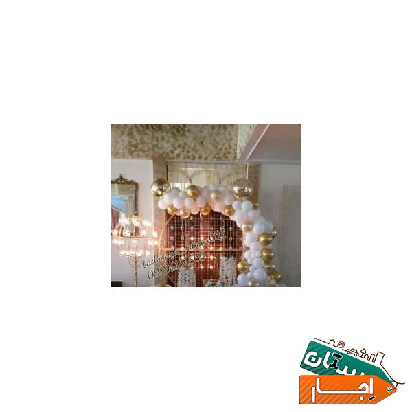 اجاره و اجرا بادکنک ارایی تم تولد فروش میز استوانه