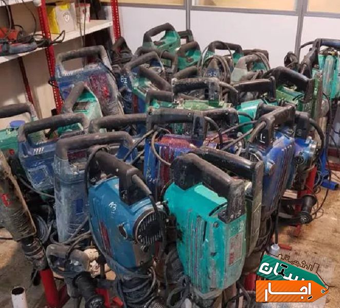 اجاره فارسی بر اجاره پمپ باد کمپرسور اجاره میخ کوب