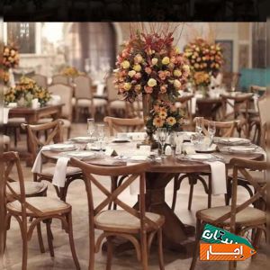اجاره انواع میز و صندلی های روستیک