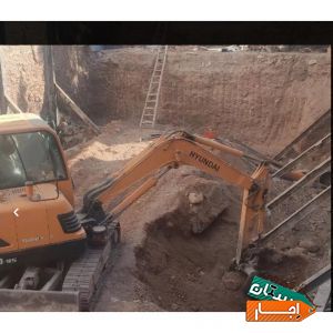 اجاره مینی بیل مکانیکی با پیکور و باکت 40 سانتی