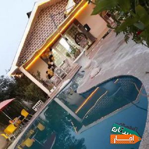 اجاره ویلا باغ با استخر روبازمبله کرج کردان سهیلیه