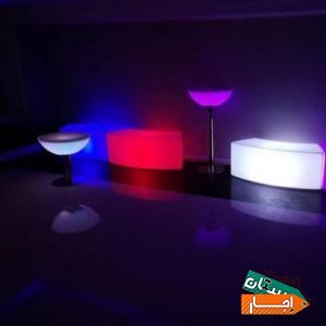 اجاره انواع میز و نشیمن نور ( led )