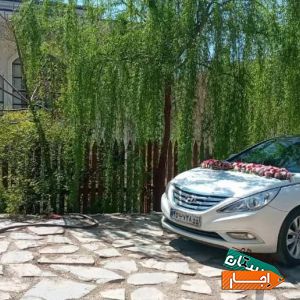 اجاره ماشین عروس سوناتاوای اف سفید کولر یسره روشن
