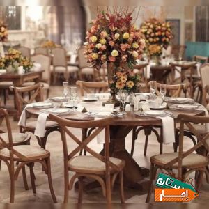 اجاره انواع میز و صندلی های روستیک