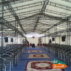 اجاره اسپیس فریم غرفه و چادر قاب بنر و سوله با بهترین شرایط