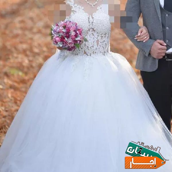 اجاره لباس عروس بروز همراه با ژپون پنج فنره