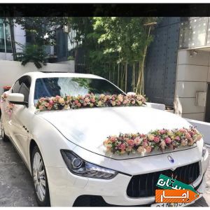 اجاره و تزئین ماشین عروس،دسته گل،باکس،سبد و تاج گل