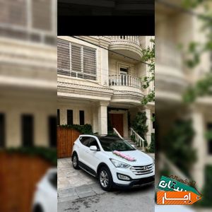 اجاره ماشین عروس سانتافه نیو همراه با راننده