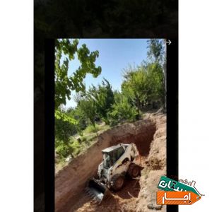 بابکت کندن استخر کل کرج خاور حمل نخاله بیل لودر