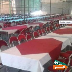 اجاره میز و صندلی و ظروف کرایه و تشریفات نفس کلیه نقاط تهران