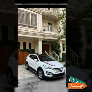 اجاره ماشین عروس سانتافه نیو همراه با راننده