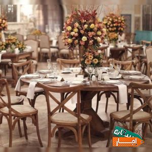 اجاره انواع میز و صندلی های روستیک