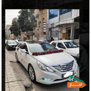 اجاره ماشین عروس سوناتا YFهمراه با راننده