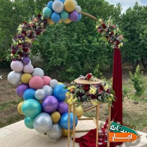 اجاره بک گراند و میز اجرای گل آرایی بادکنک آرایی بهترین کیفیت
