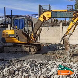 اجاره دهنده مینی بیل مکانیکی پیکور خاکبرداری تخریب
