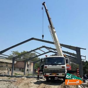 اجاره جرثقیل 3 7 20 30تن کفی ودکل بلند