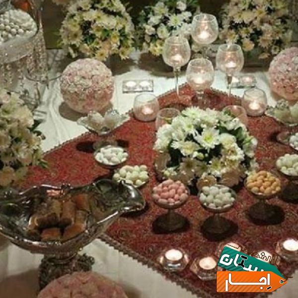 اجاره شیکترین سفره عقد گلایل